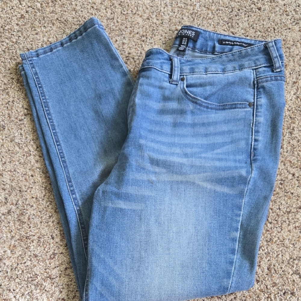 Jones New York Lexington Skinny Crop Jeans Comfortable Fit